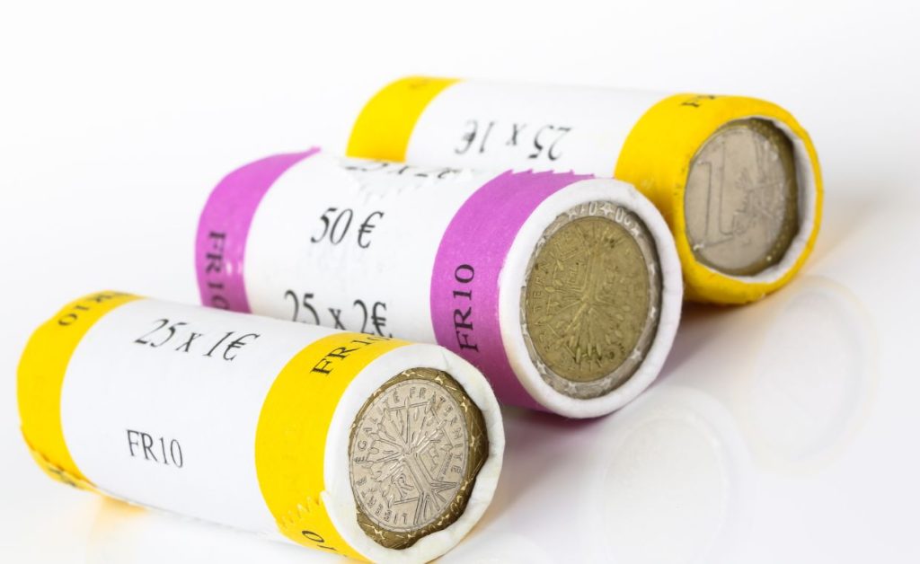 rouleau de piece banque euros